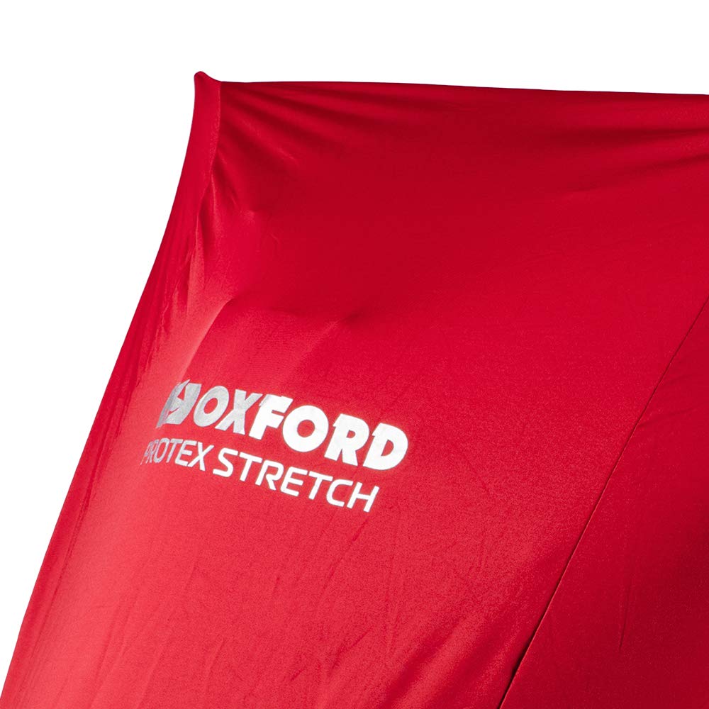 Oxford - Protex Stretch Indoor Motorcycle Protective Cover, Red (Cv176) Large (96.86'' L X 40.95'' W X 50.01'' H)