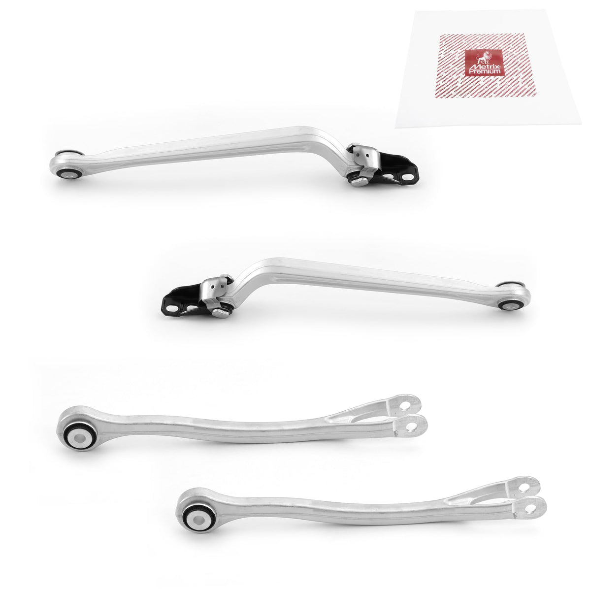 Metrix Premium Chassis Parts - 4 Pc L/R Rear Lower Forward & Rearward Control Arm Kit Fits 07-11 Mercedes-Benz Cls550, 07-09 E55