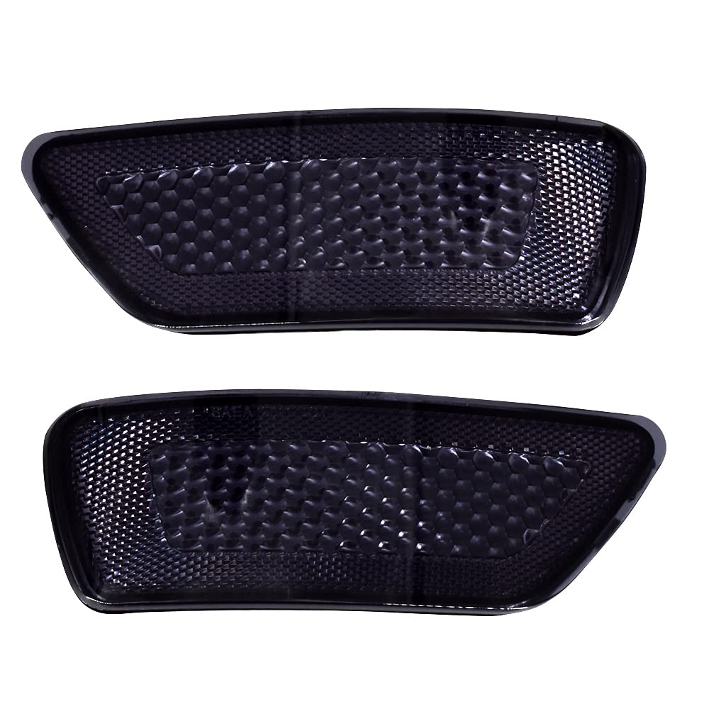 CULMKARI Black Rear Bumper Trim Reflector Lights Fits for 2012-2018 Jeep Grand Cherokee 2012-2020 Dodge Journey 2013-2017 Jeep L