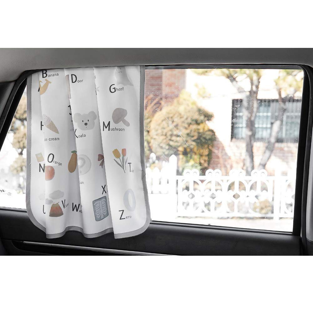 Bebedeco Magnetic Car Sun Shade Curtain For Side Window - Sun Blocker And Uv Protector For Baby, Kids, And Pets - Universal Fit