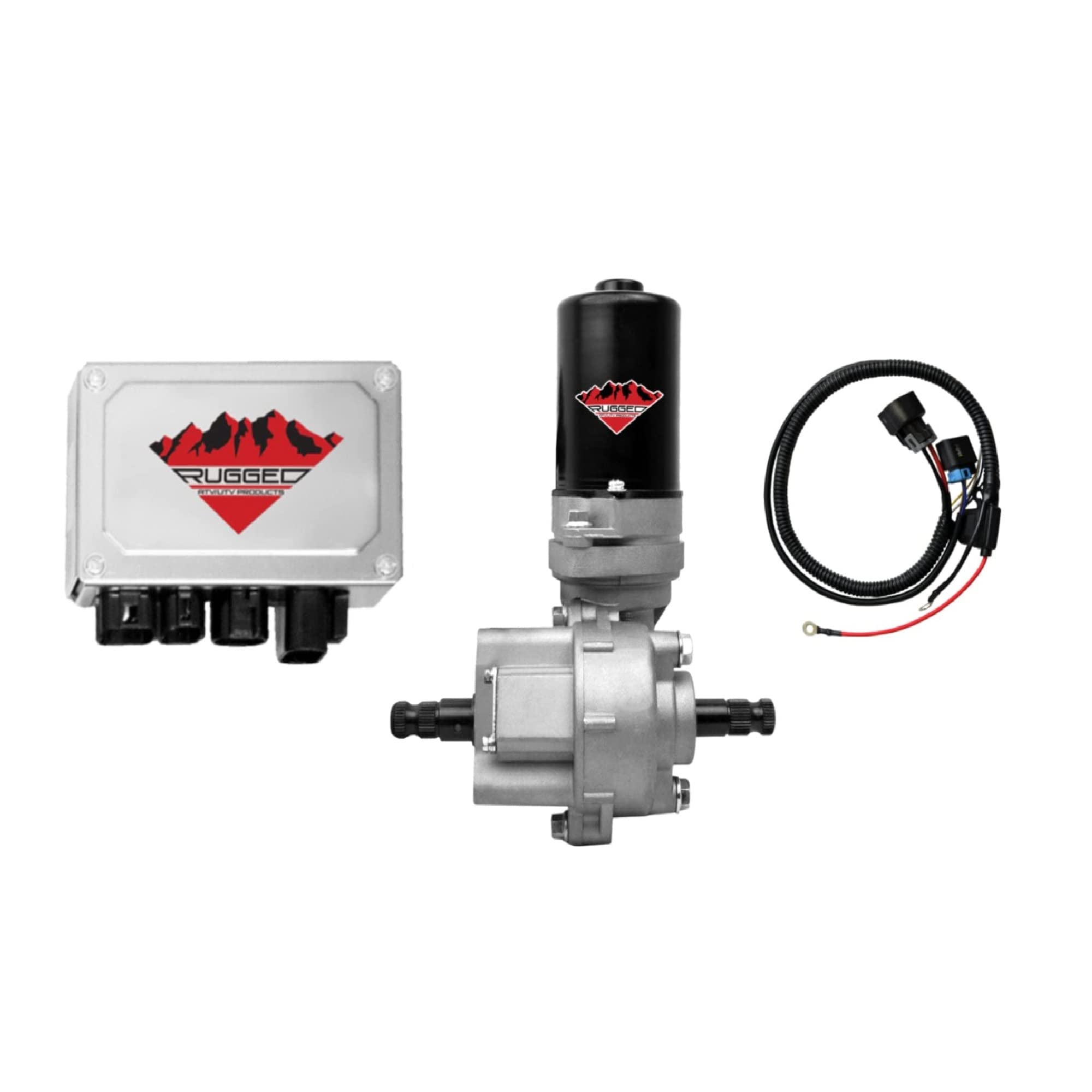 Rugged UTV 220W Electric Power Steering Kit All Years Universal Front, Is not a Bolt On System, Steers Easily & Gets Rid of Whee