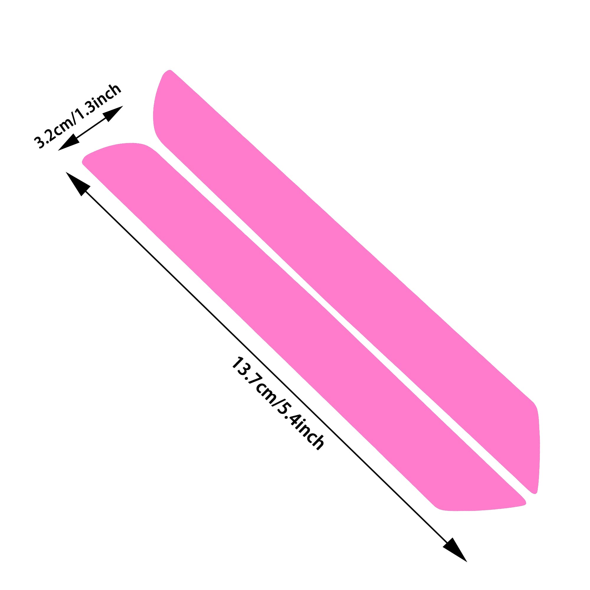 TOMALL Vinyl Smoke Tint Fog Light Films Compatible with Honda 10th Accord 2018-2020 Fog Lamp Light Transmission Stickers Auto Self Adhesive Exterior Decorations for Car (Pink)