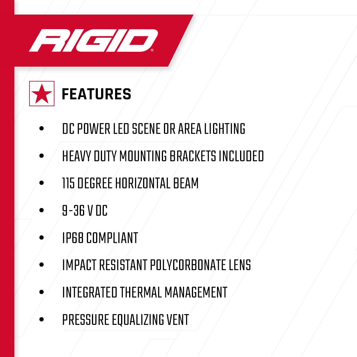 2X2 115Deg Dc Scene Light Blk