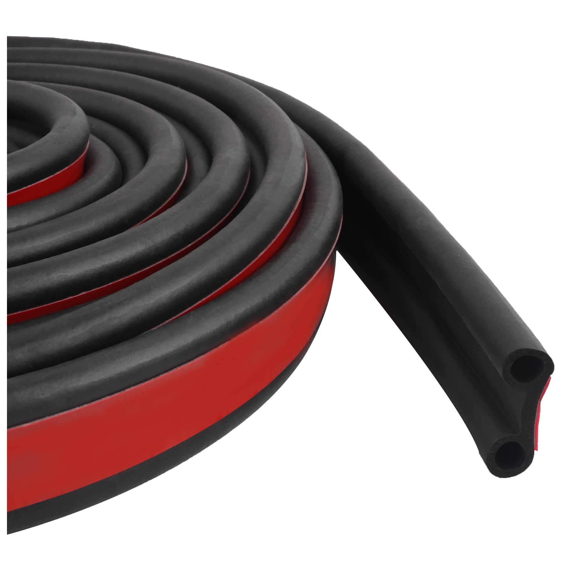 Truck Tonneau Cover Seal,Camper Shell Seal Rubber Weather Stripping with Double Hole,Universal Tailgate Seals for Pickups Trucks