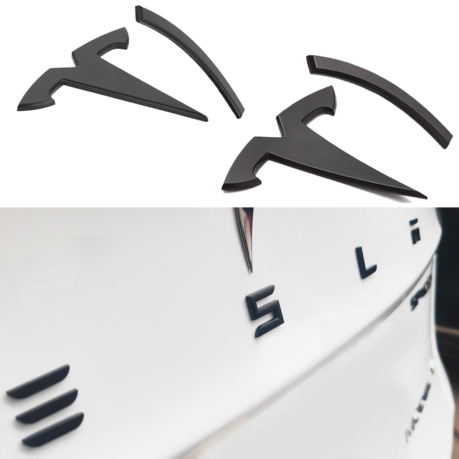 Upgraded 2024 Model Y Front Rear Emblem Cover And Full Letters Emblem Replacement - Compatible With Tesla Model Y Accessories 20