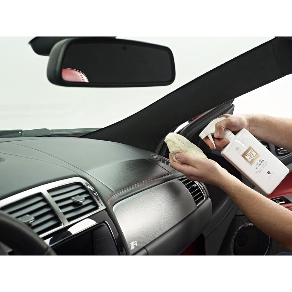 Autoglym Leather Cleaner, 500Ml - Car Leather Cleaner Deep Cleans And Freshens Automotive Leather Upholstery, White