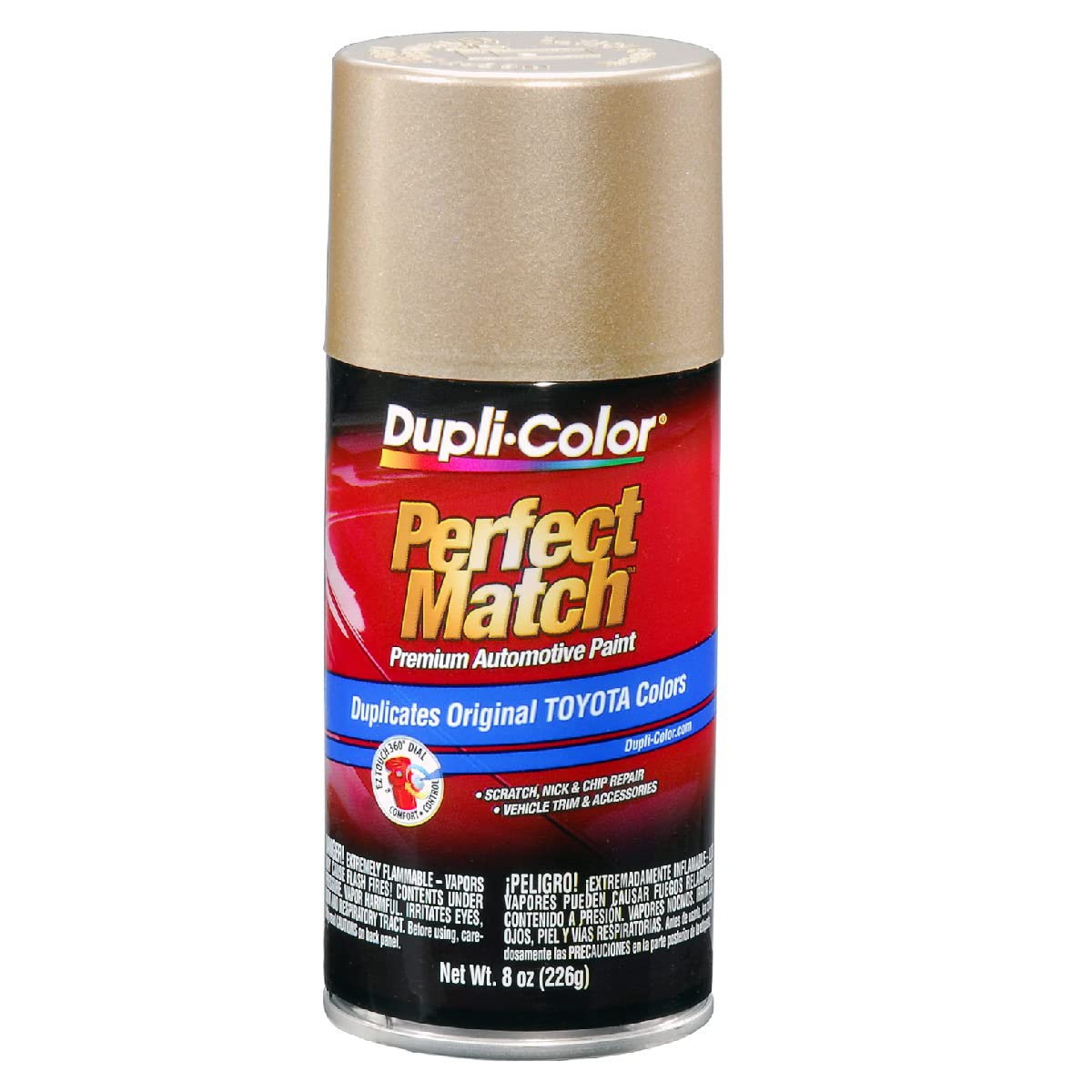 Dupli-Color Ebty15967 Perfect Match Automotive Spray Paint - Toyota Cashmere Beige Metallic, 4M9 - 8 Oz. Aerosol Can