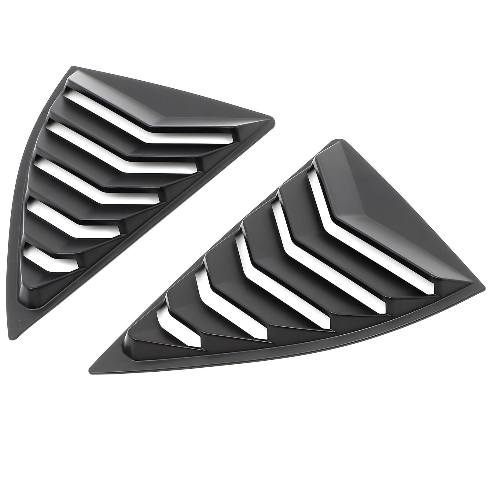 Scitoo Abs Rear Side Window Louvers Air Vent Scoop Shades Cover Blinds Matte Black Fit For 2010-2015 For Chevrolet Camaro Window Louvers Scoops Cover Pair