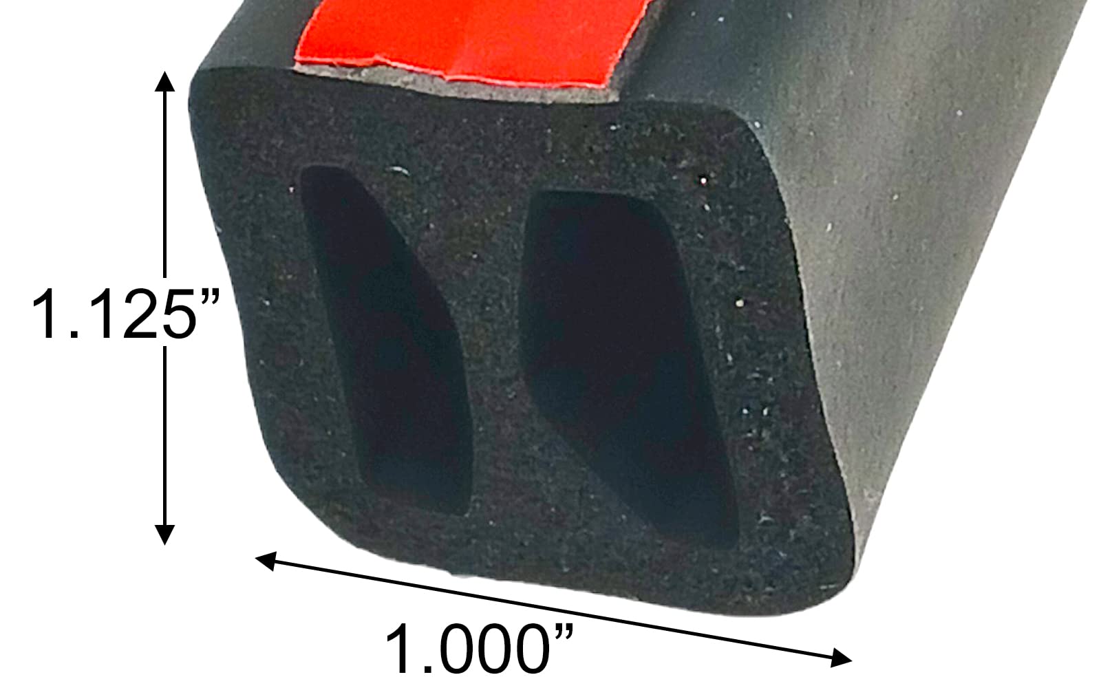ESI Front Rail Seal XL 5 1/2' EPDM Rubber for Truck Caps—Fills a Height Gap from .488&quot; to 1&quot;