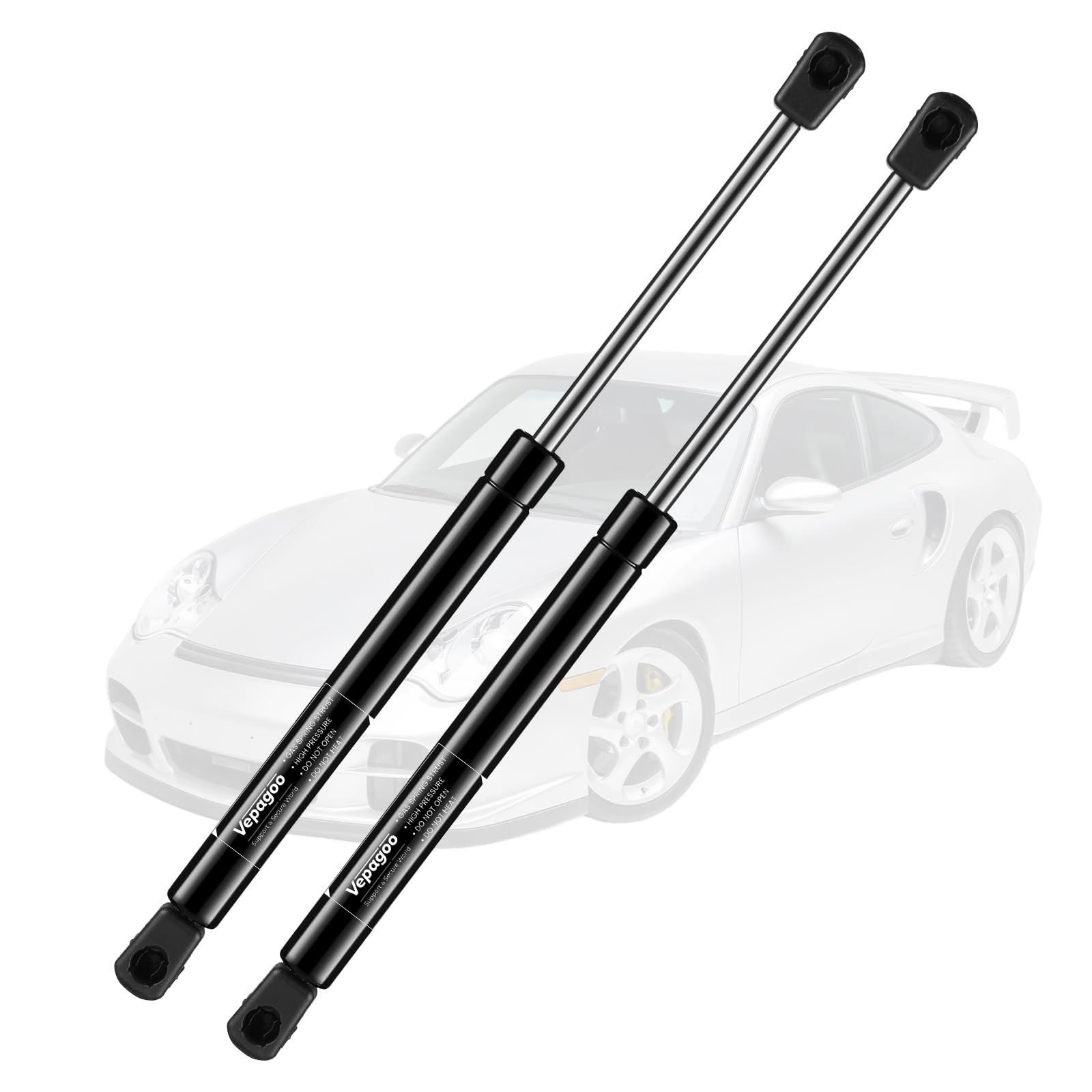 Vepagoo Pm3039 Front Hood Struts 1997-2004 Porsche Boxster Gas Shock Lift Supports Spring Convertible 2-Door Rear Engine Lid-Fro