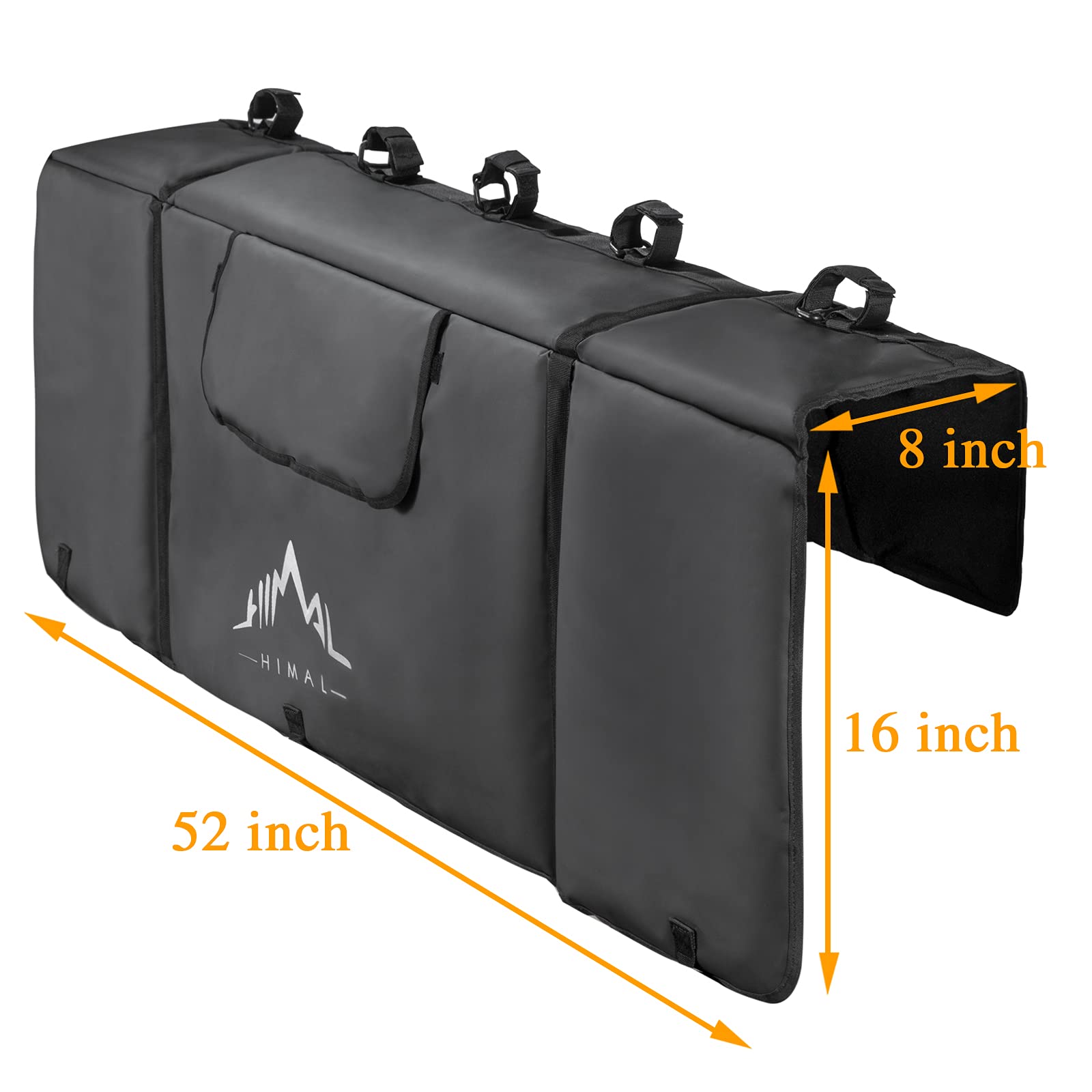 Himal Outdoors Tailgate Pad for Mountain Bikes, Small Size, Fits 5 Bikes, with Tool Pockets, Truck Protection Pad