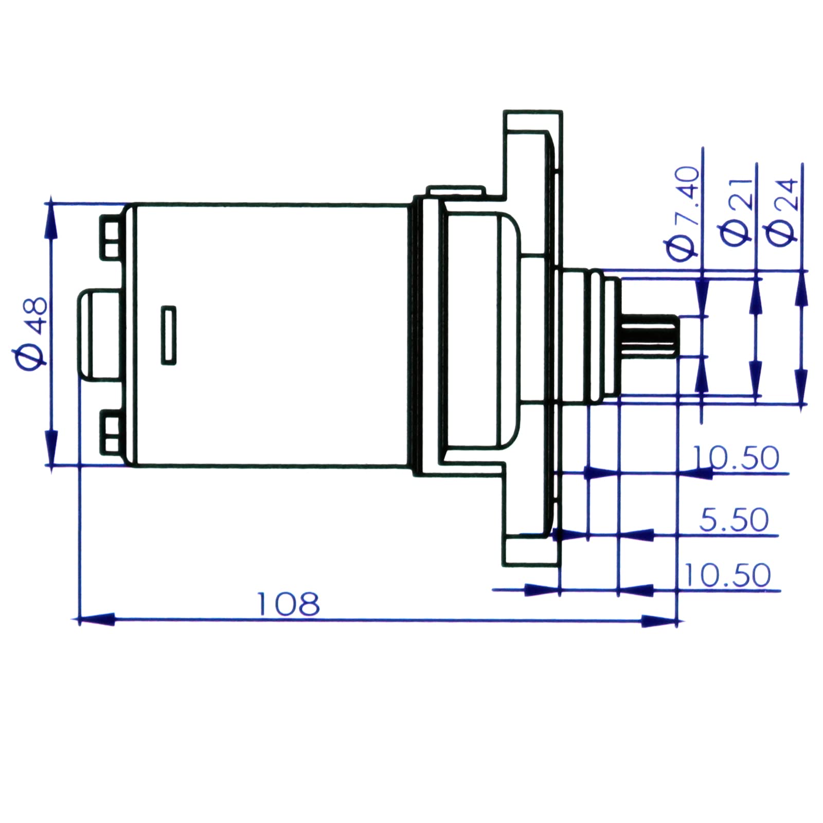 Glixal ATMT1-209 GY6 49cc 50cc 80cc 100cc Durable Starter Motor with Wire for 4-Stroke 139QMA 139QMB 147QMD Scooter Moped ATV Go