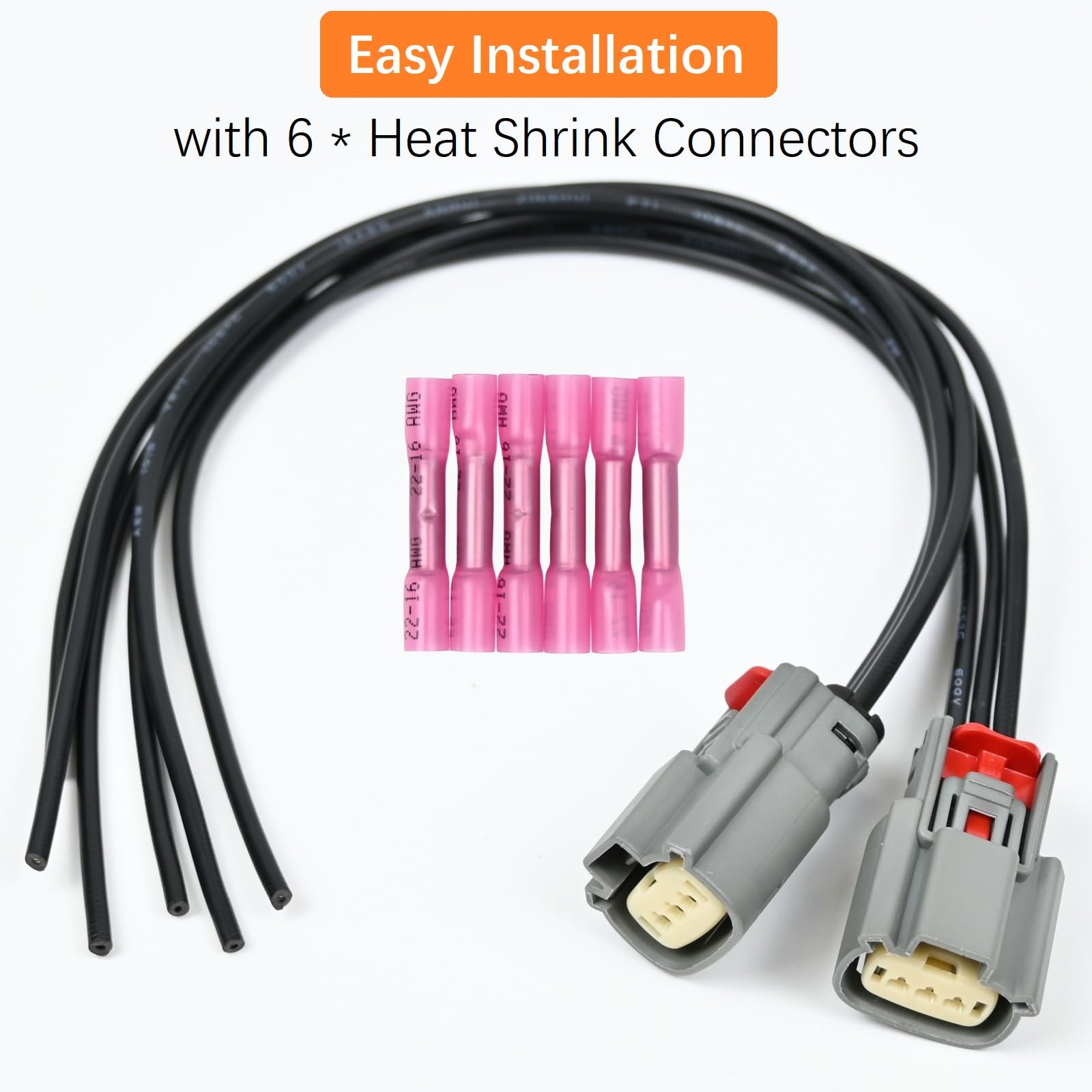 2Pcs Ignition Coil Connector Pigtail Harness Cu2Z-14S411-Afa For Ford Expedition F150 Explorer Flex Lobo Taurus Transit-150 Transit-250 Transit-350, For Lincoln Mks Mkt Navigator 3.5 V6 Engine