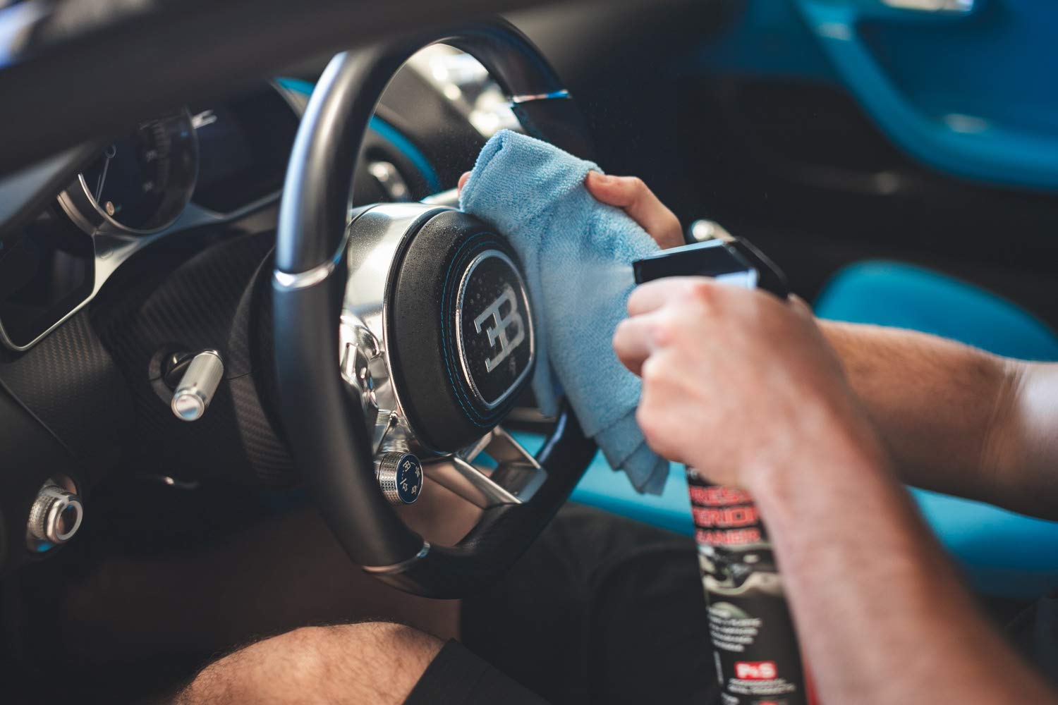 P&S Professional Detail Products - Xpress Interior Cleaner - Perfect For Safely Removing Traffic Marks, Dirt, Grease, And Oil; Works On Leather, Vinyl, And Plastic; Fresh Scent (1 Pint)