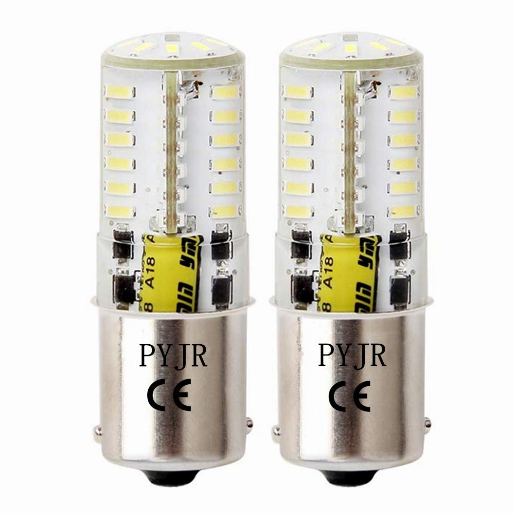 1156 Ba15S 1141 P21W 12V Led Bulbs, Single Contact Bayonet Base, 5W Cool White 6000K 500Lm, Waterproof Light, For Rv, Trailer, Boat, Lawn Tractors, Mower. (Pack Of 2)