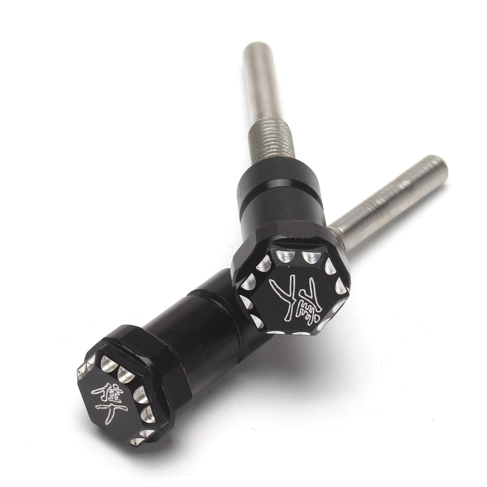 Gidibii Seat Thumb Screws Bolts, Front Mount Screw Cap Compatible With Suzuki Gsx1300R Hayabusa 2008-2020 (2 Pcs,Black)