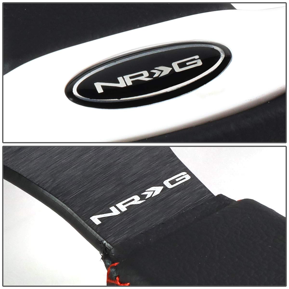 Nrg Innovations Rst-001Wt Reinforced Steering Wheel (320Mm Sport Steering Wheelwith White Trim)