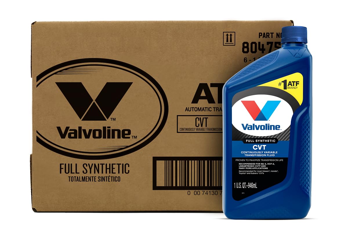 Valvoline Cvt Full Synthetic Continuously Variable Transmission Fluid 1 Qt, Case Of 6