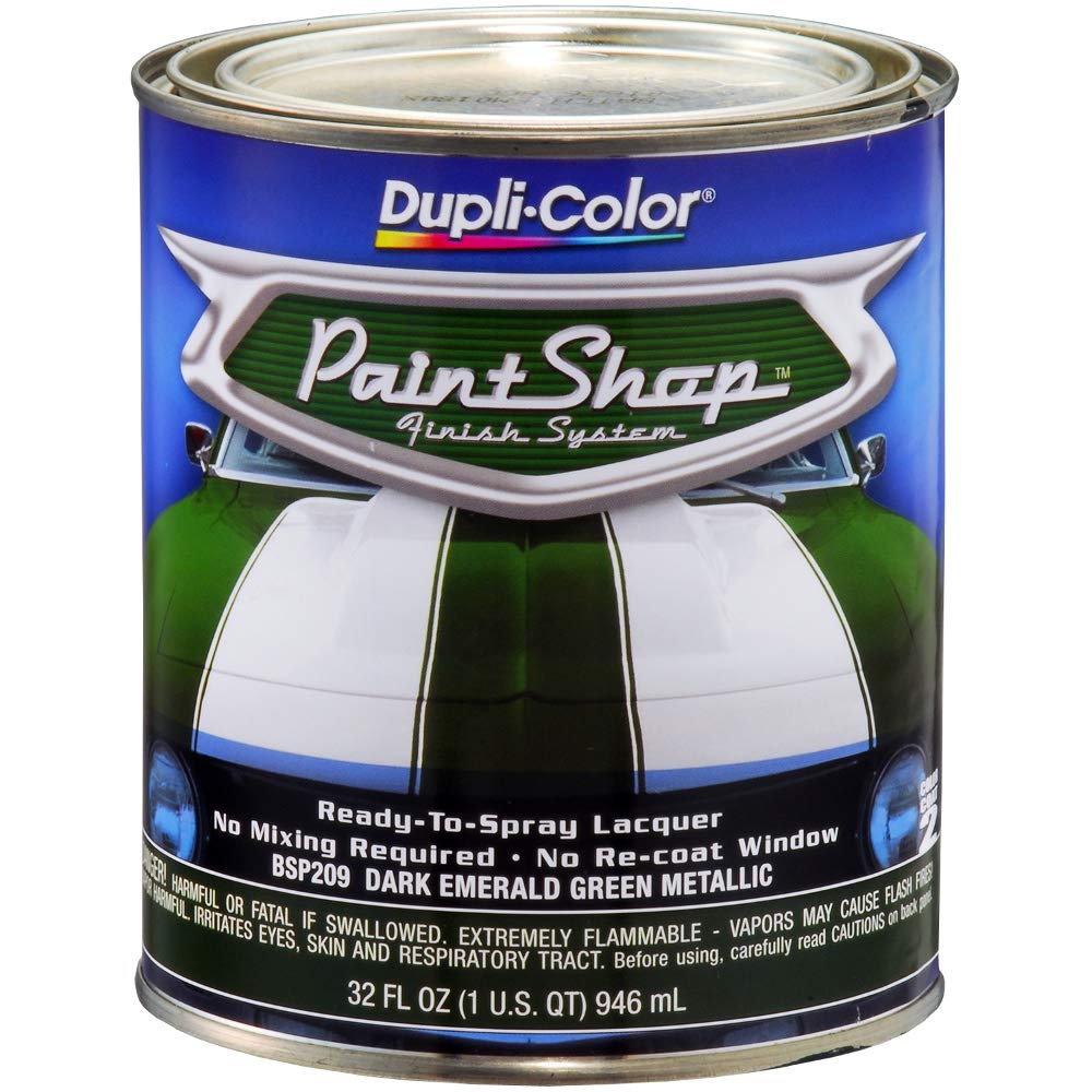 Dupli-Color (Bsp209-2 Pk 'Paint Shop' Dark Emerald Green Metallic Finish System Base Coat - 1 Quart, (Case Of 2)