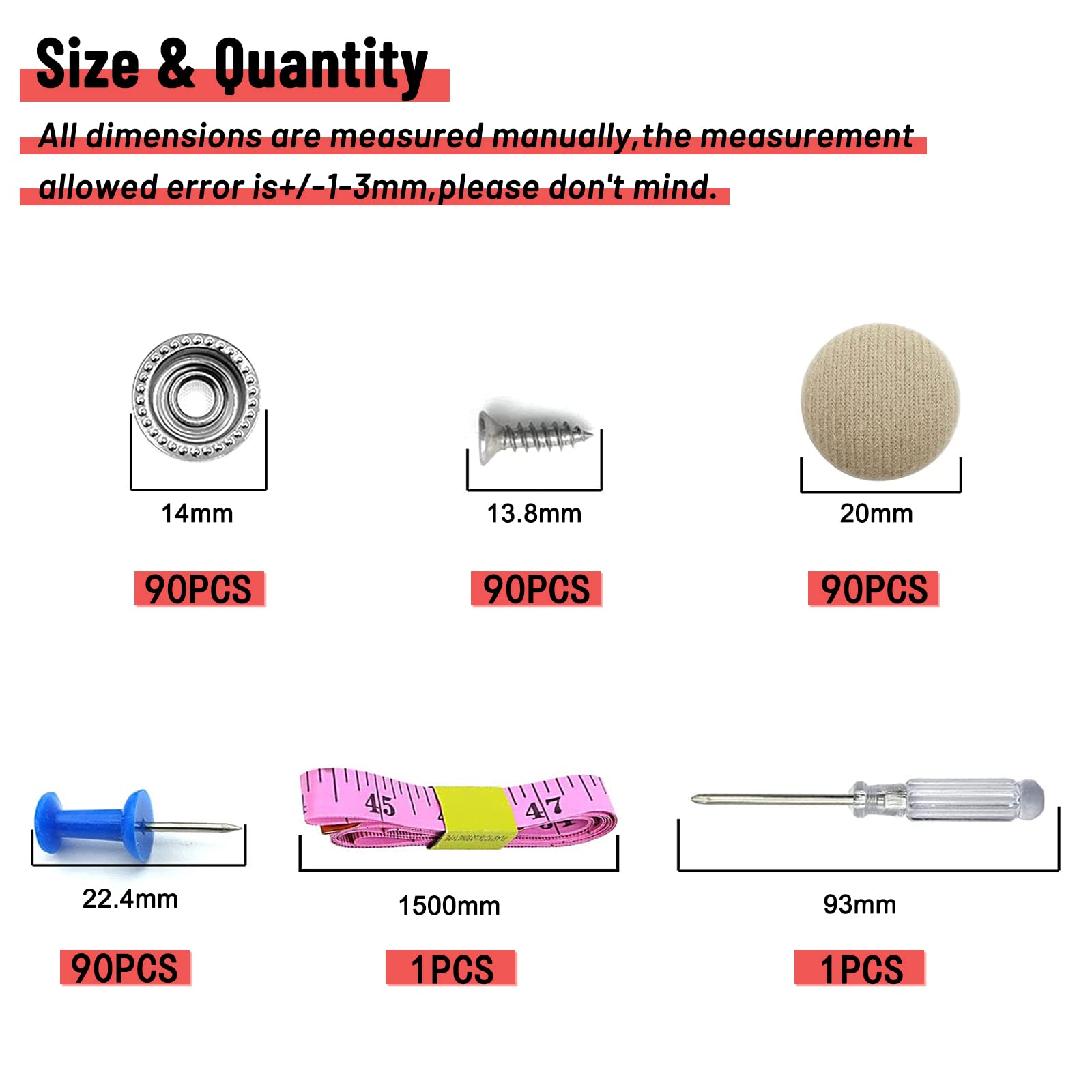 362 pcs Car Roof Repair Rivets Headliner Repair Button Auto Roof Snap Rivets Retainer for Car Roof Flannelette Fixed with Instal