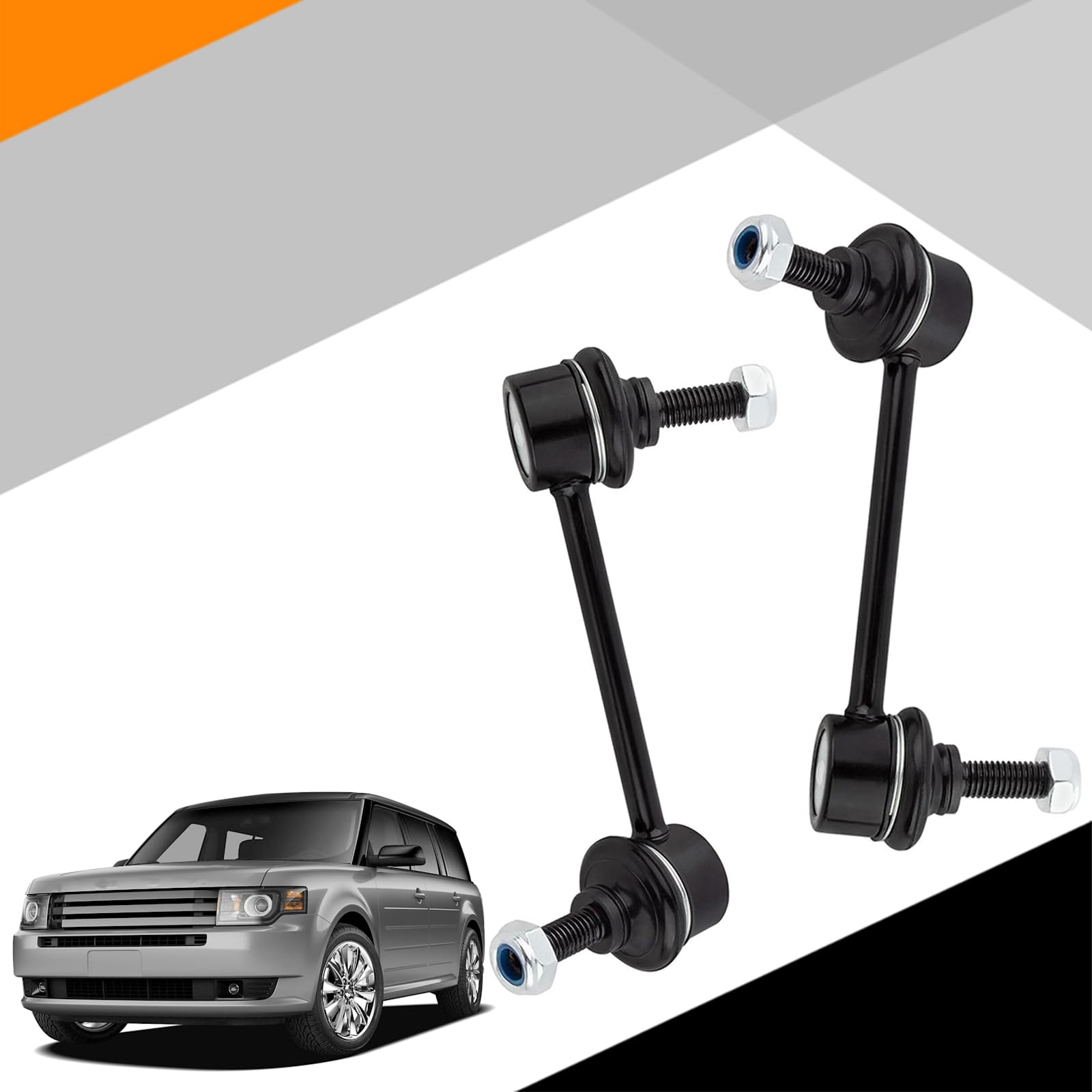 Xopiyao K750393 K750394 2Pcs Sway Bar Link Compatible With 2010-2018 Mks Mkt 2010-2018 Flex 2011-2018 Explorer,Rear Stabilizer L