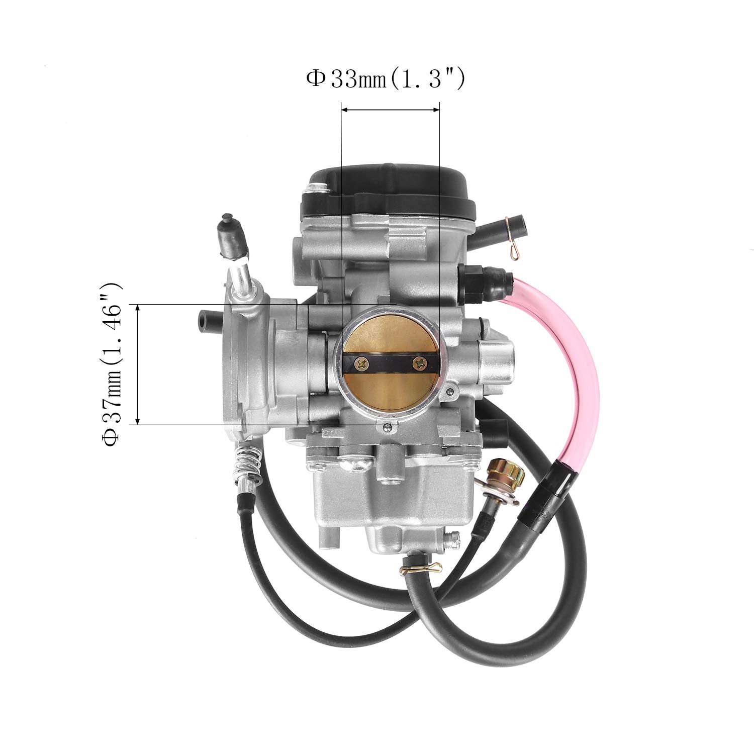 Carburetor For Atv Yamaha Kodiak 400 Yfm400 & Big Bear 400, Bruin 350, Grizzly 350 450, Wolverine 350 450 With Cleaner Brush, Ai