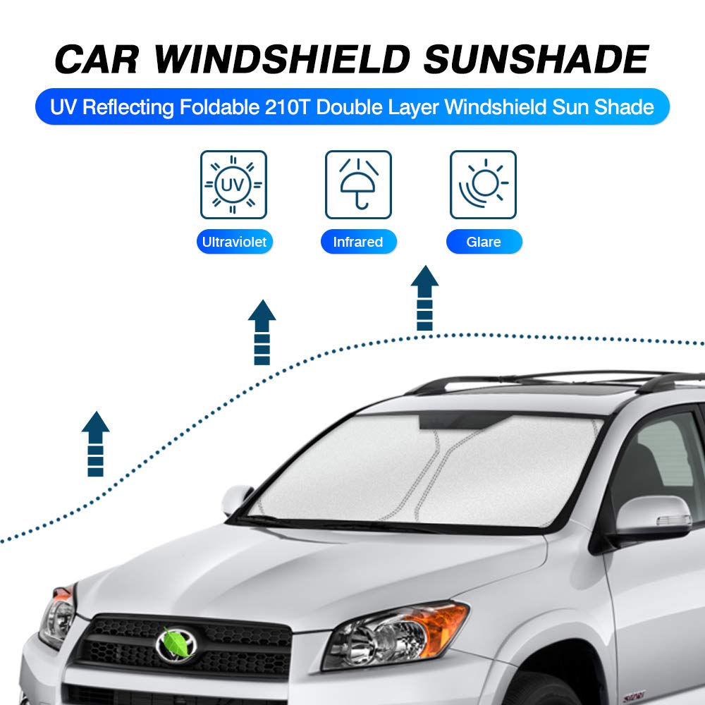 Kust Custom Fit Windshield Sun Shade For Toyota Rav4 2006 2007 2008 2009 2010 2011 2012 Sunshade Foldable Window Sun Visor Prote
