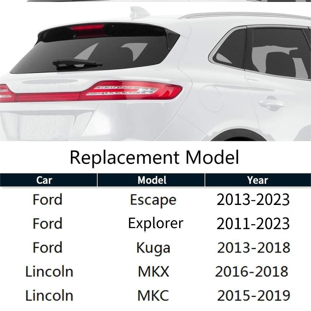 Rear Wiper Blade - Fits 2013-2022 Ford Escape, 2011-2022 Explorer, 2015-2019 Lincoln MKC Back Windshield Wiper Blade, MIKKUPPA R