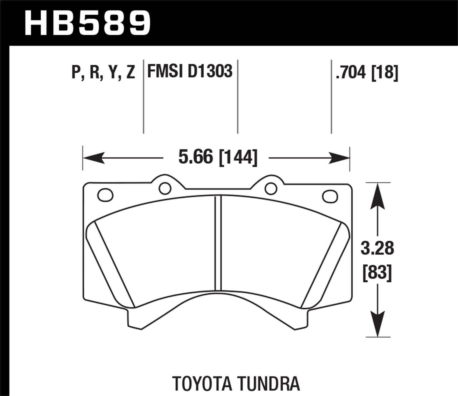 Hawk Performance Hb589Y.704 Lts Brake Pad