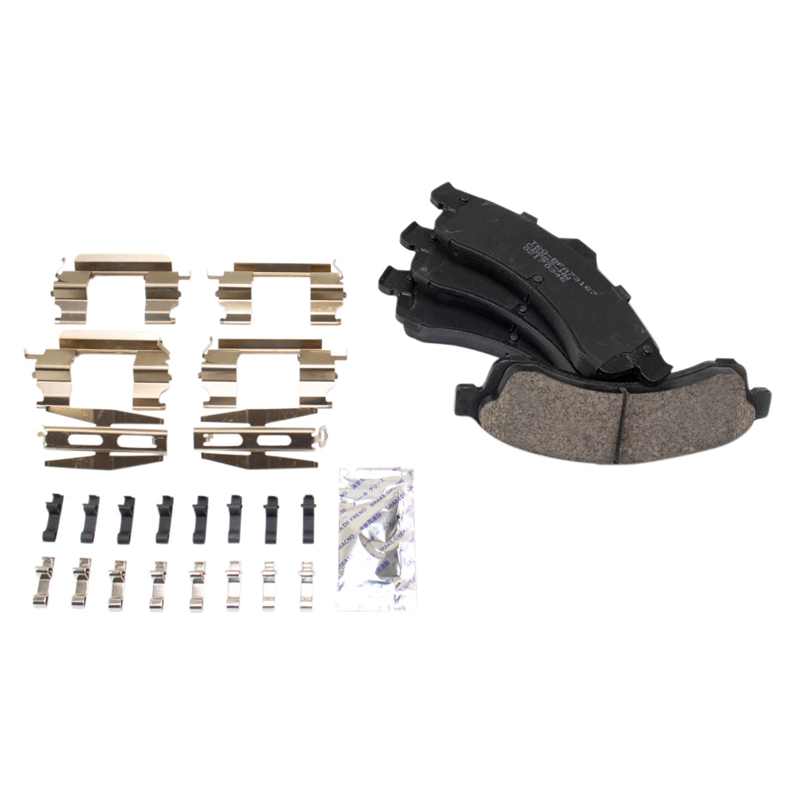Trq Front Brake Pad & Rotor Kit Brake Pads Brake Rotor Ceramic Compatible With 2006 Isuzu Ascender