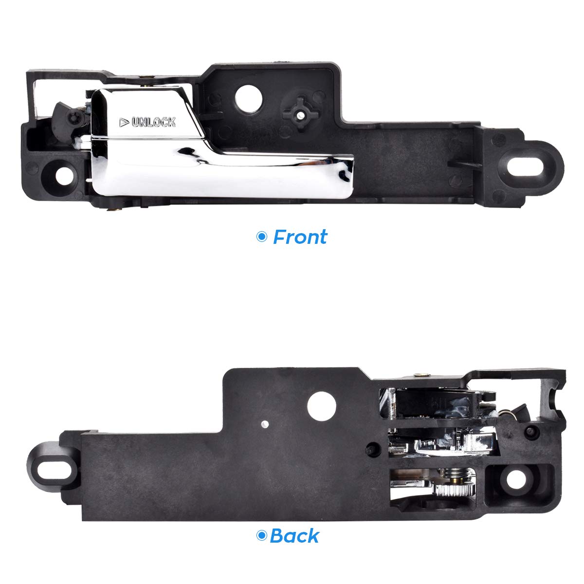 FAERSI Inside Interior Door Handle Front Driver Side Replacement for 2006 2007 2008 2009 2010 2011 2012 Fusion, 07-12 Lincoln MK