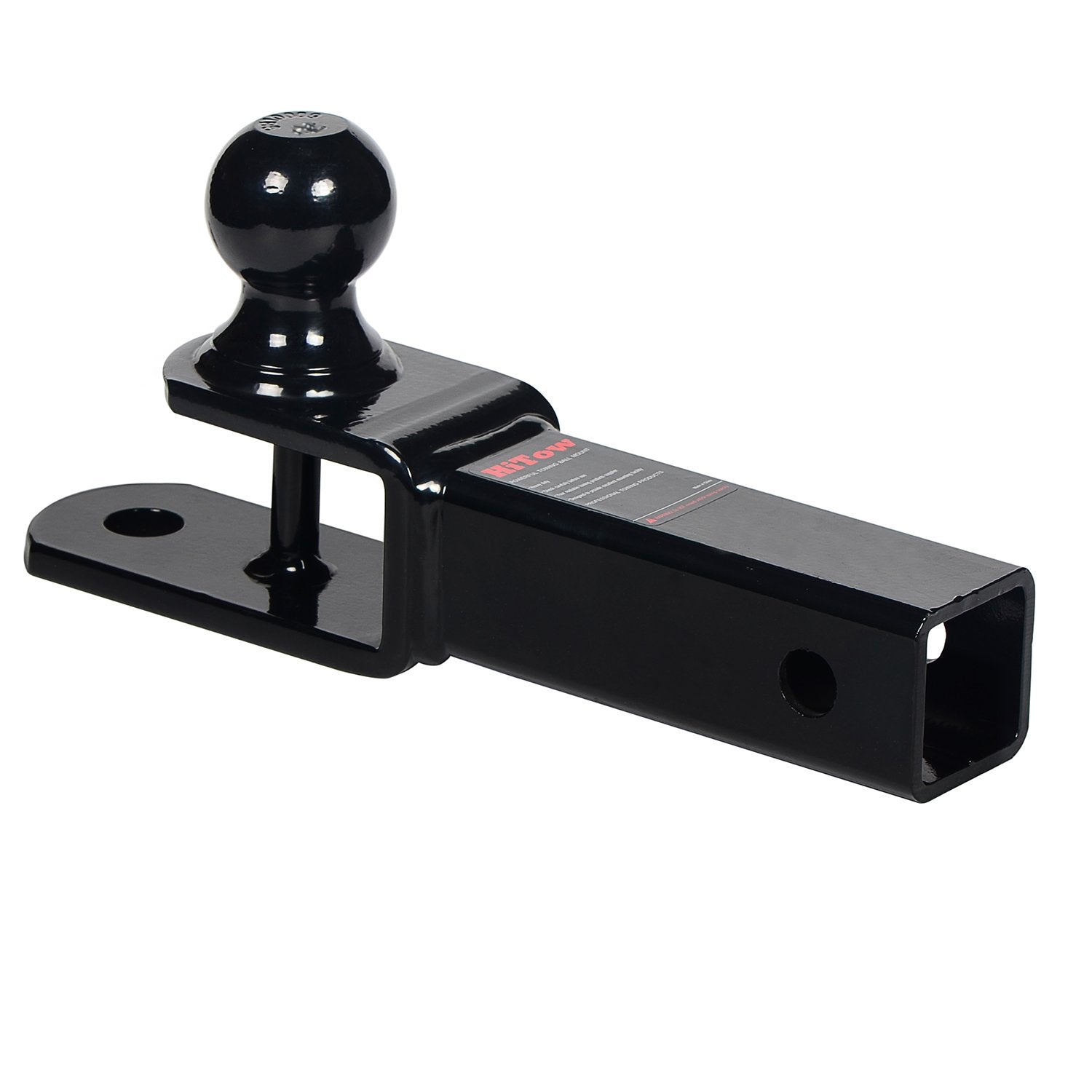 Hitowmfg 3-In-1 Atv/Utv Hitch Ball Mount Adapter With 1-7/8'' Ball, Fits 2 Inch Hitch Receiver, With Pin And Clip