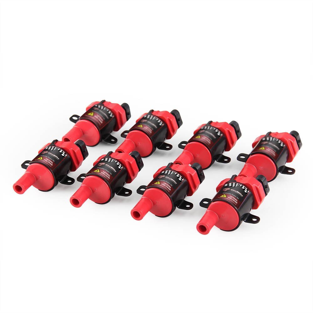 Carbole 8 Pack D585 Ignition Coil Pack And 748Uu 8Mm Spark Plug Wires Fit For Chevy Silverado Ls1 Ls3 4.8 5.3L Chevrolet Gmc Cad