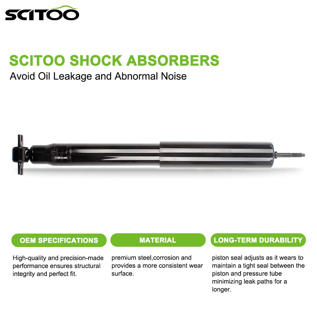 Scitoo Full Set Shocks For Wrangler, Shocks Absorbers And Struts Fits 1997 1998 1999 2000 2001 2002 2003 2004 2005 2006 For Jeep