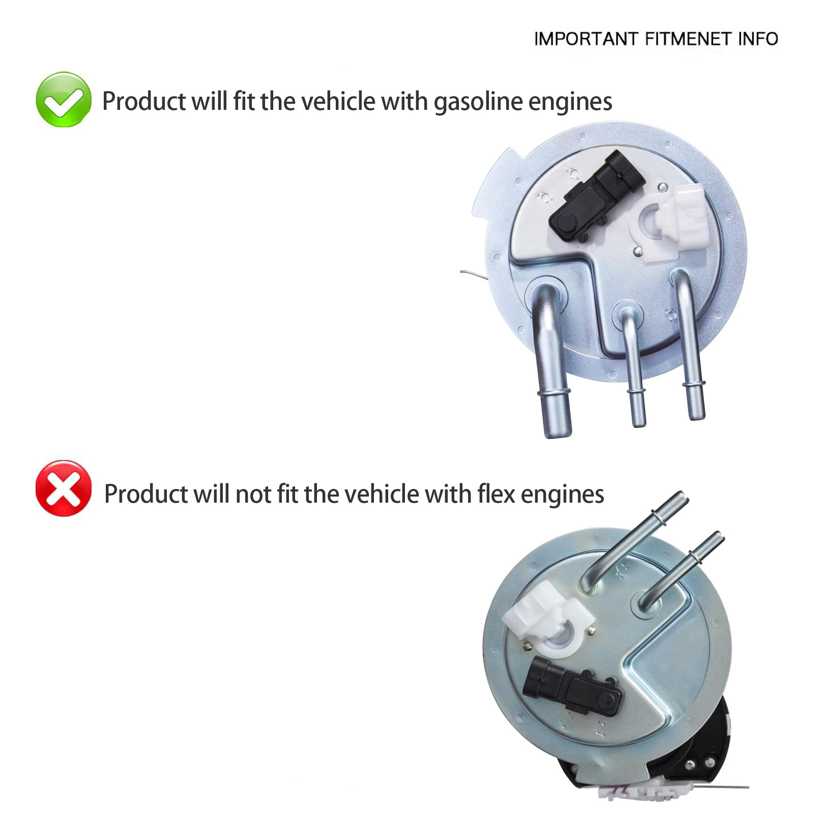 Dwvo Fuel Pump Compatible With 2004-2007 Chevy Tahoe Gmc Yukon Cadillac Escalade 4.8L 5.3L 6.0L 6.2L (With Gasoline Engines Only