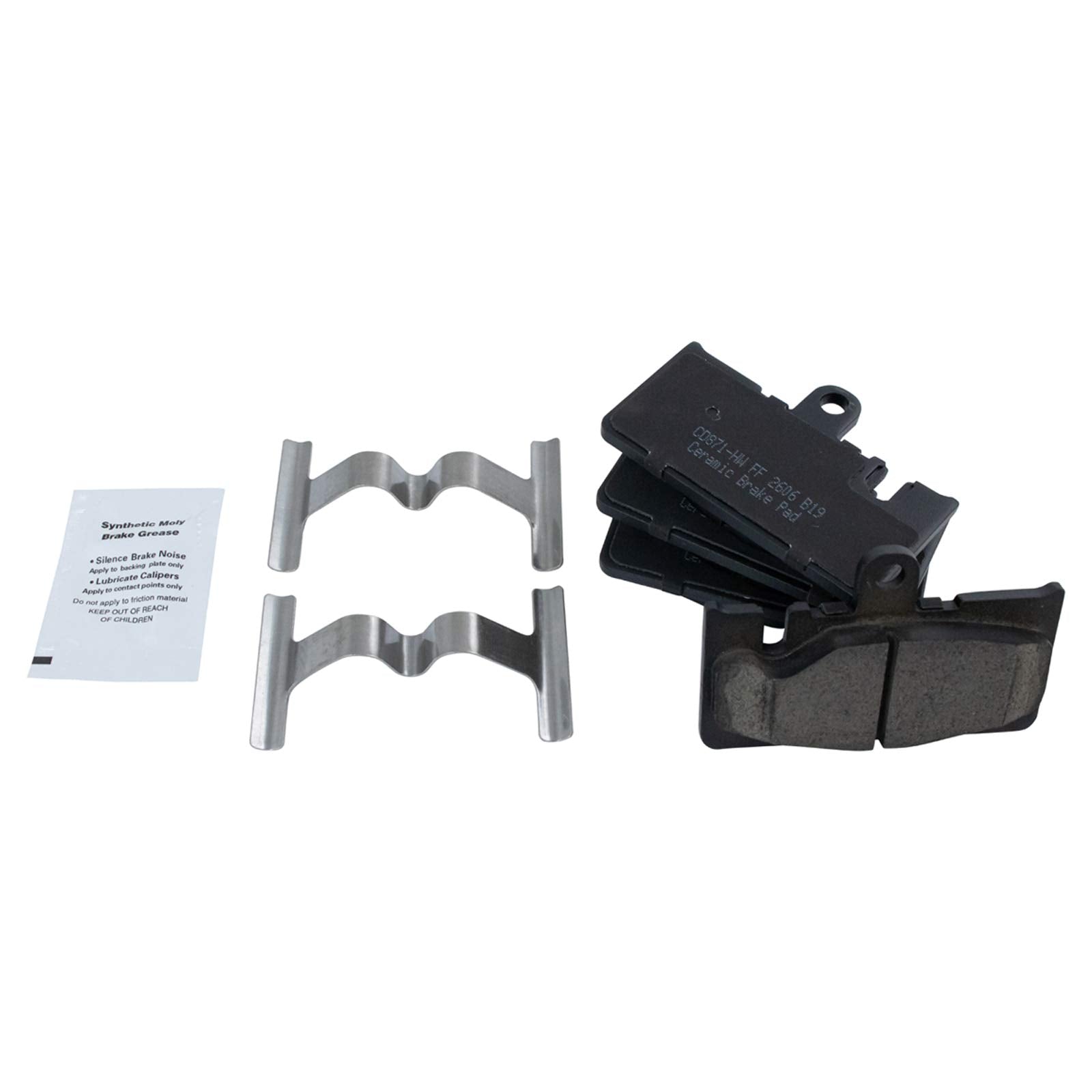 Trq Rear Brake Pad & Rotor Kit Brake Pads Brake Rotor Ceramic Compatible With 2001-2006 Lexus Ls430