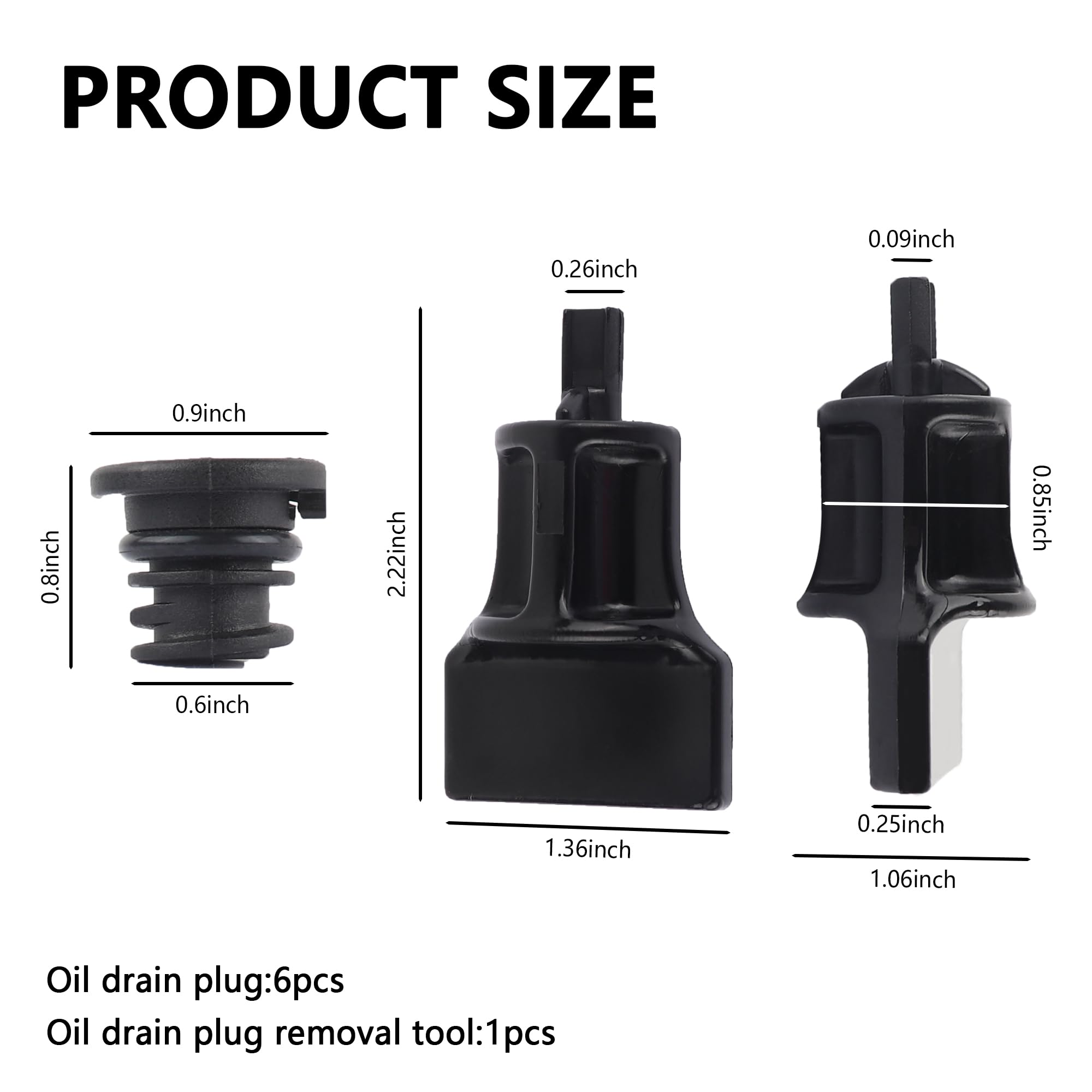 6Pcs Car Engine Oil Drain Plug With Oil Drain Plug Removal Tool Replacement Oem#06L103801,Compatible With Volkswagen Audi,Perfec