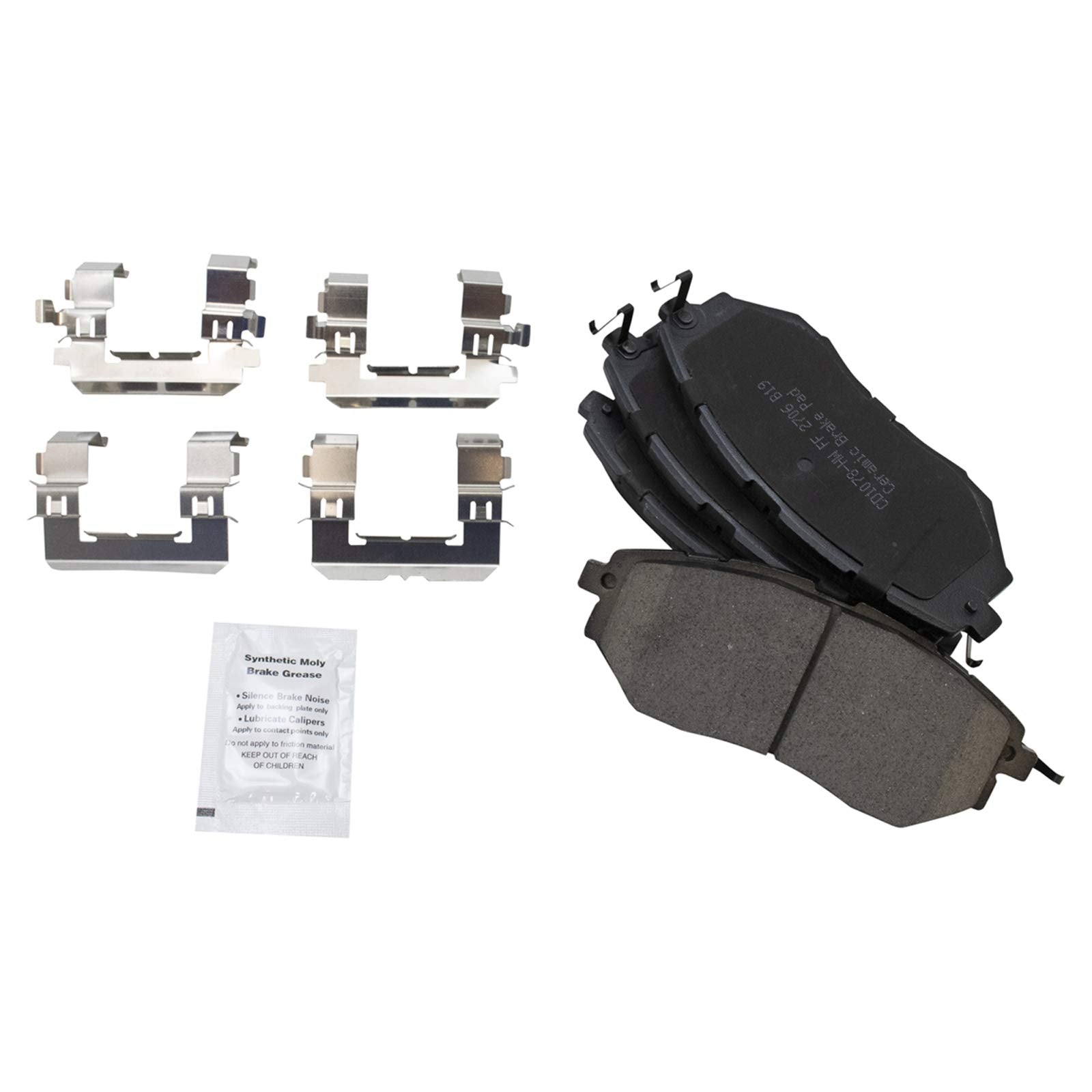 TRQ Front Brake Pads Ceramic Compatible with 2006-2007 Subaru B9 Tribeca 2014-2018 Forester 2005-2019 Legacy 2010-2019 Outback 2