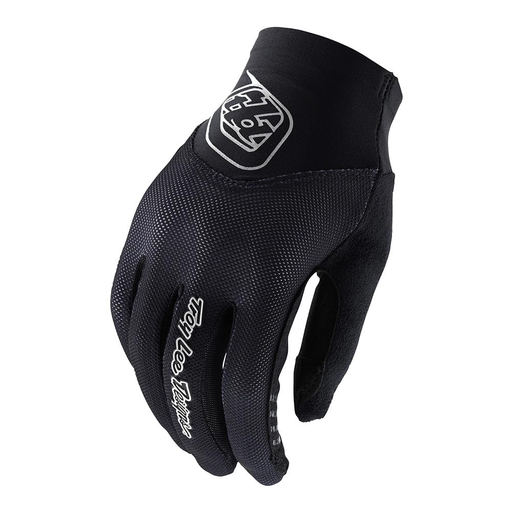 Troy Lee Designs Motocross Motorcycle Dirt Bike Racing Mountain Bicycle Gloves, Womens ACE 2.0 Glove (Black, Small)