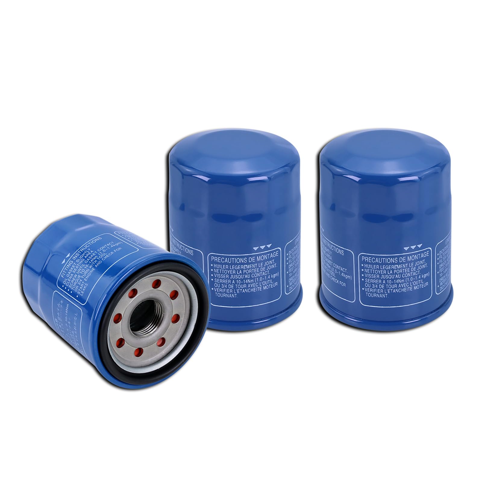 Kefly 15400-PLM-A02 Engine Oil Filters Compatible with Honda Accord CR-V Civic Acura, Replaces 15400-RTA-003, 15400-PR3-003 (3 P