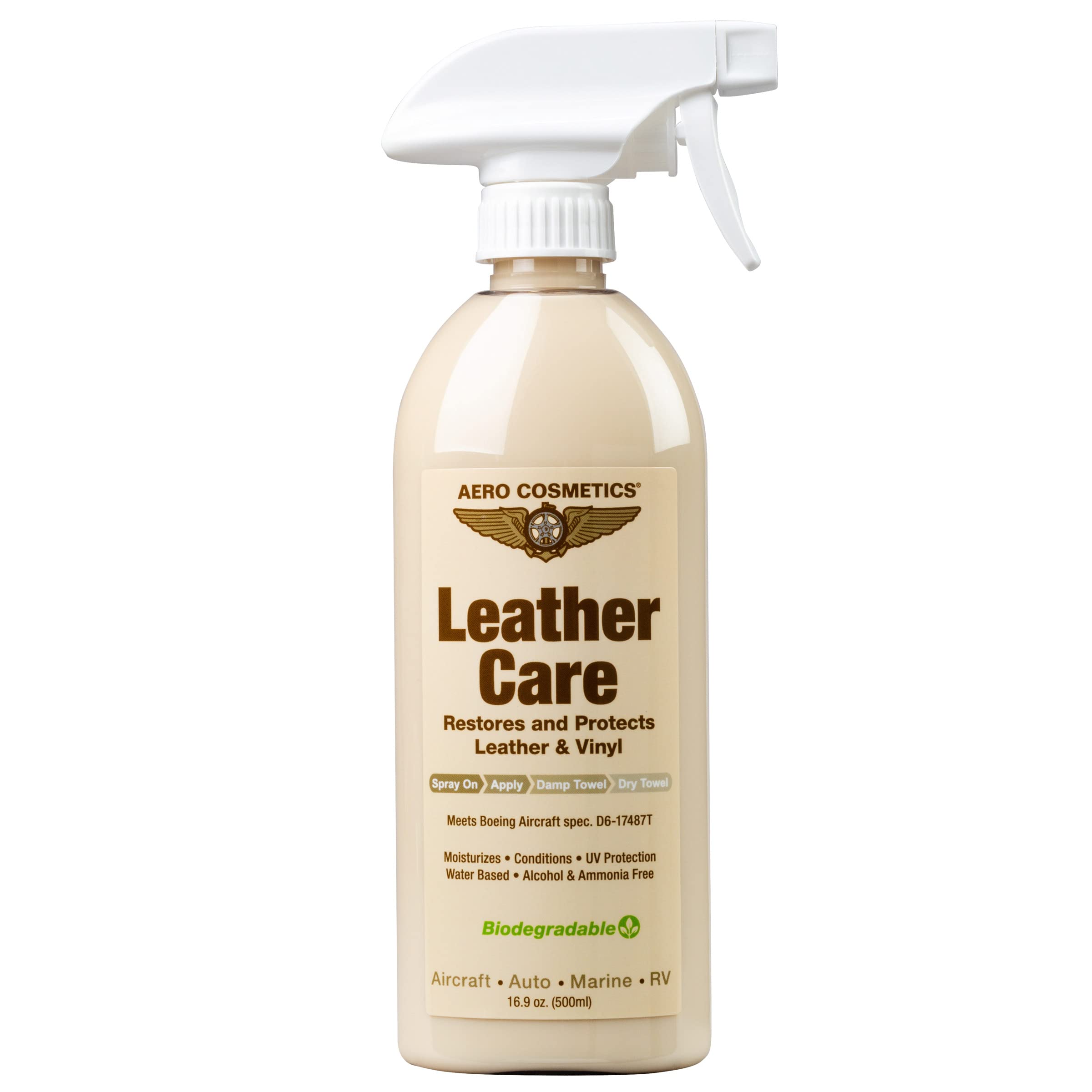 Leather Care, Conditioner, Uv Protectant, Aircraft Grade Leather Care, Better Than Automotive Products. Excellent For Furniture,