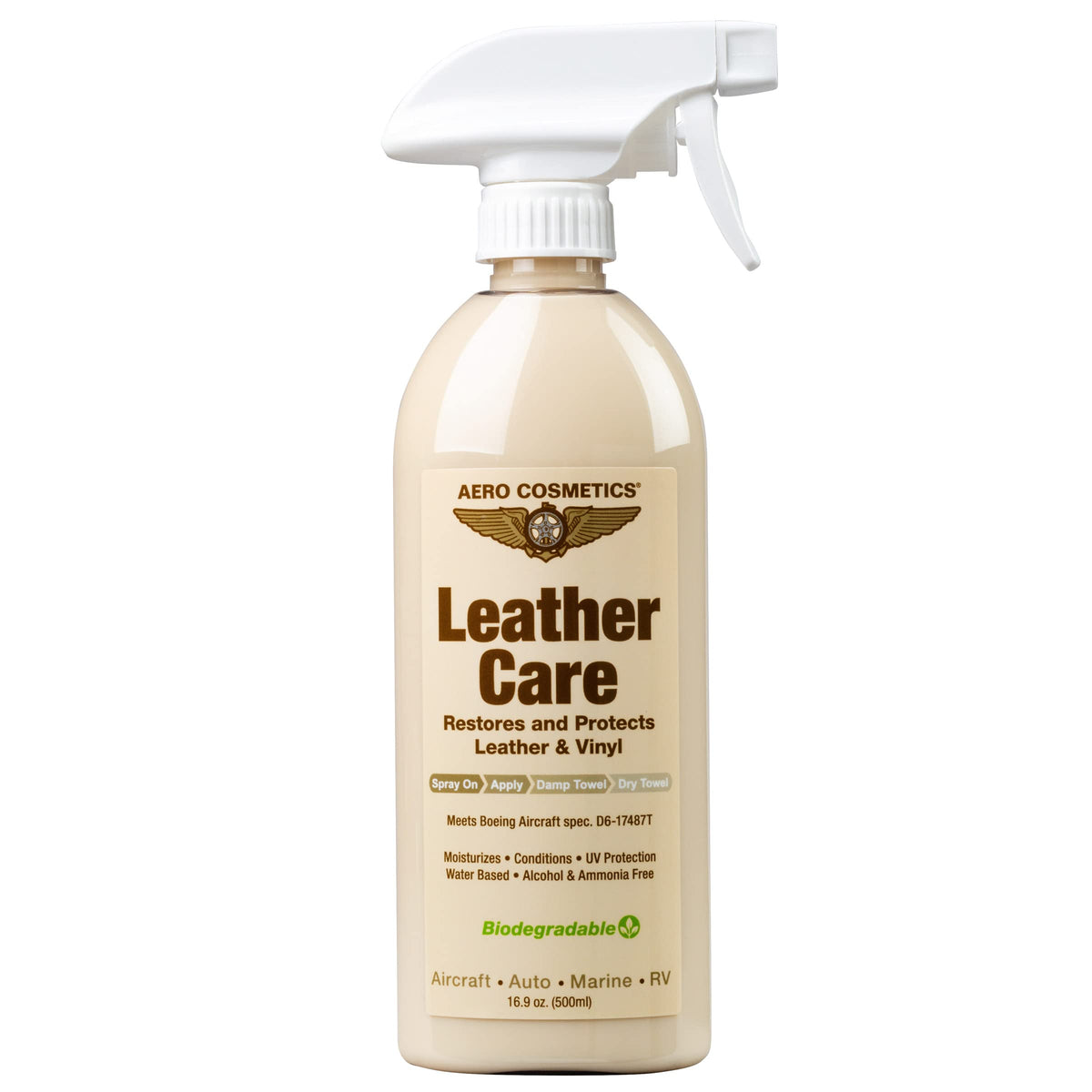 Leather Care, Conditioner, Uv Protectant, Aircraft Grade Leather Care, Better Than Automotive Products. Excellent For Furniture,