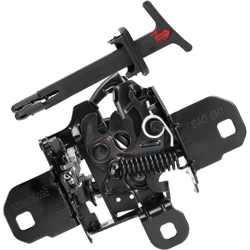 1J0823509 Hood Latch Lock Replacement for 1999-2005 VW Jetta Golf GTI MK4 with Pull Handle