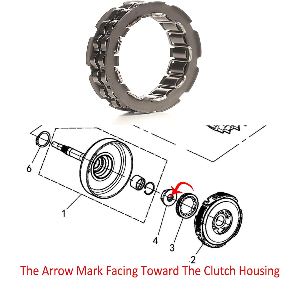 Chikia Wet Clutch Shoe Kit Assembly Replacement for Hisun UTV ATV 500 700 Massimo MSU 500 700 Coleman UT500 UT700 Axis 500 700 B