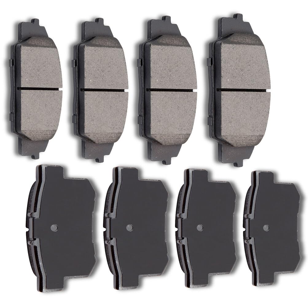 Automuto 8Pc Front & Rear Ceramic Disc Brake Pads Set D829 D537 For Acura Csx 2007-2010,For Acura Rsx 2002-2006,For Honda Civic