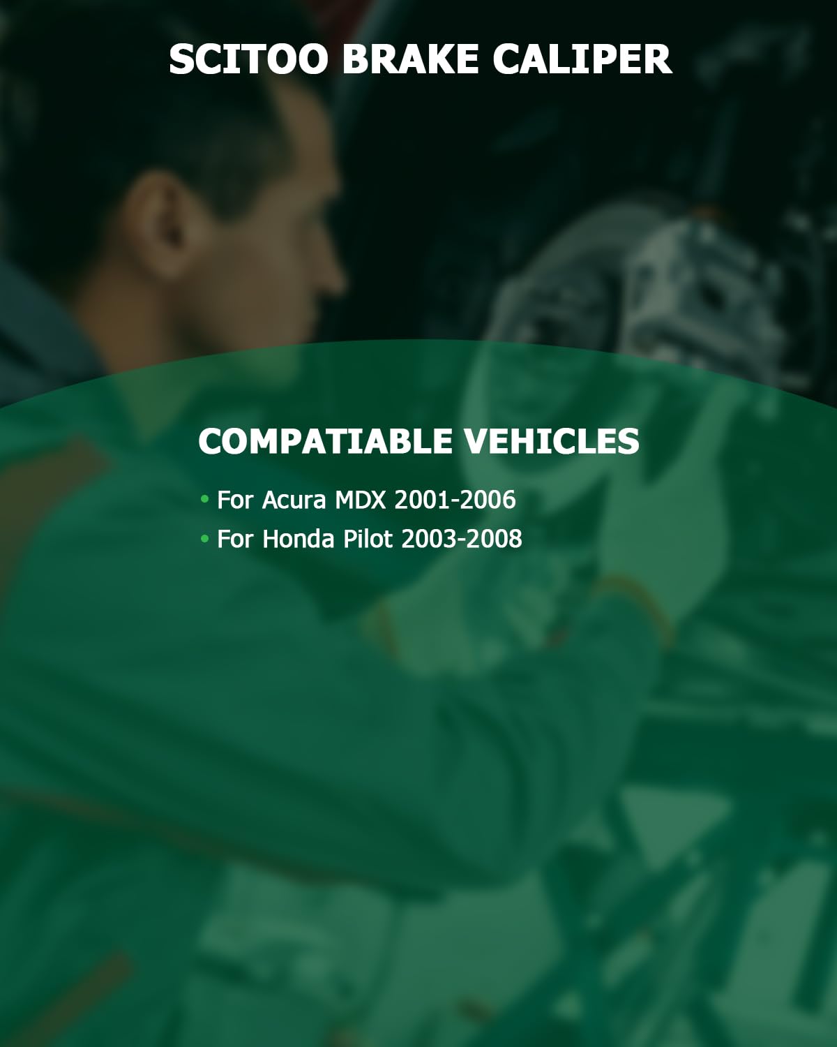 Scitoo 19B2675 19B2674 Rear Left & Right Disc Brake Calipers Assembly W/Bracket For Acura For Mdx 2001-2006,For Honda For Pilot
