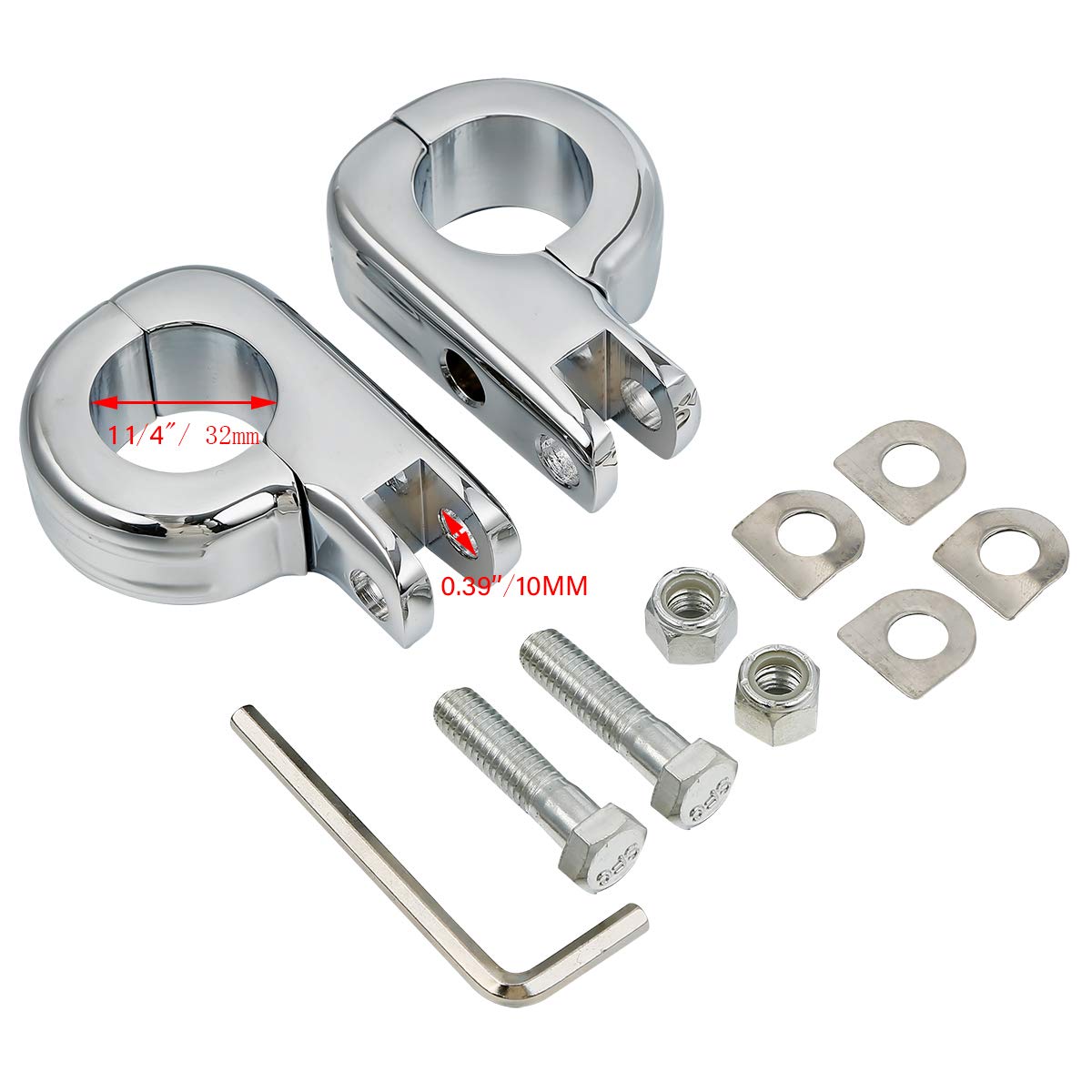 Xfmt 1.25 Highway Foot Peg Mounting Kit Compatible With Harley Touring Road King Engine Bars