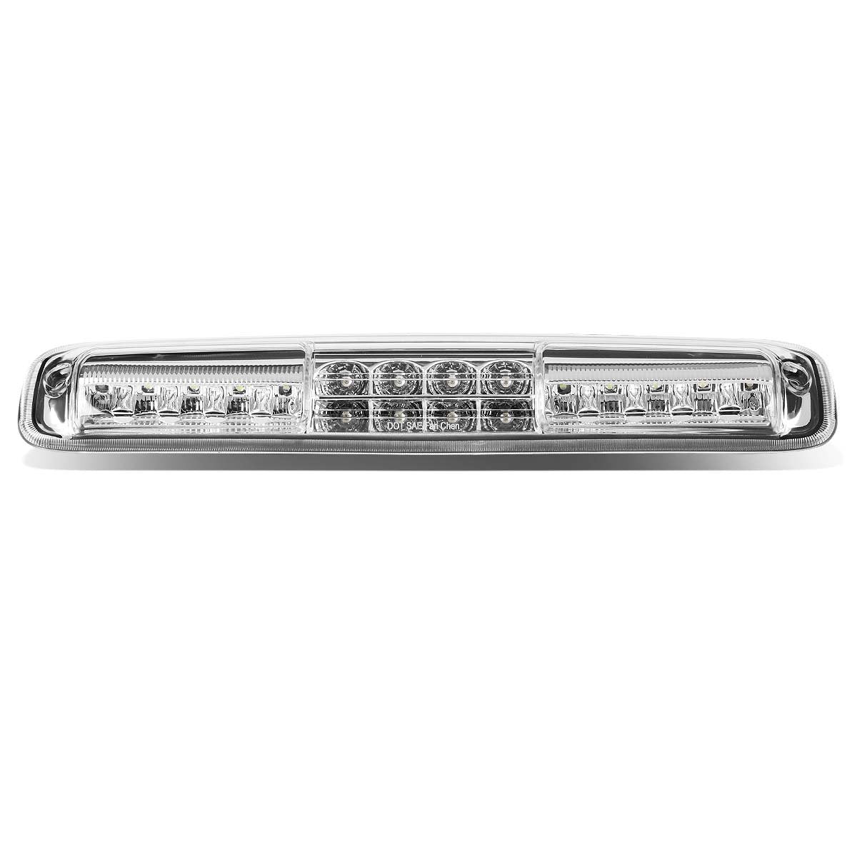 DNA MOTORING 3BL-GMC99-LED-CH Chrome Housing LED Third Tail Brake Light [Compatible with 1999-2007 Silverado 1500-3500& Classic 