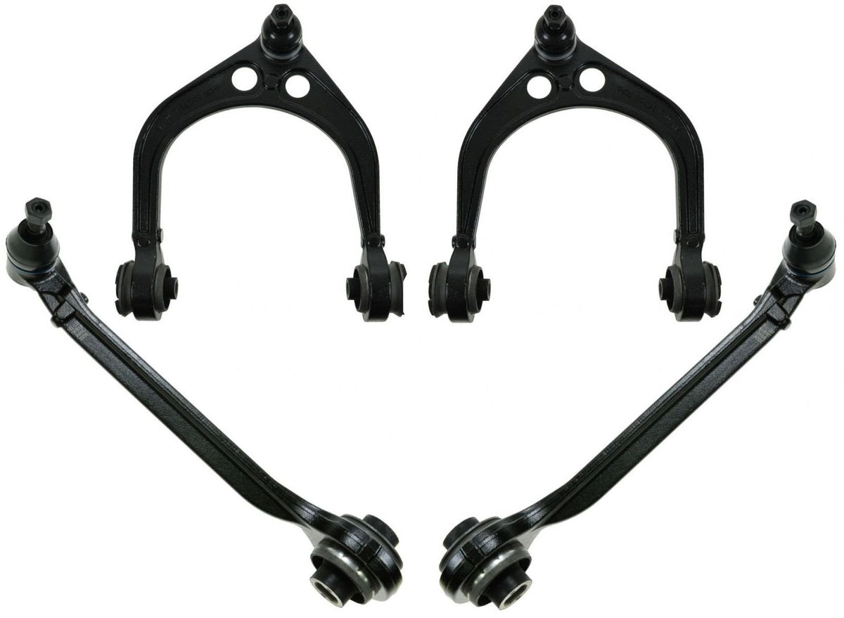 TRQ Front Upper Control Arm with Ball Joint Set Compatible with 2005-2014 Chrysler 300 2008-2018 Dodge Challenger 2006-2018 Char