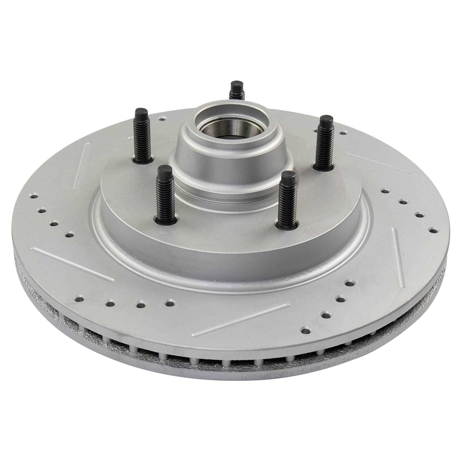 Trq Front Performance Brake Rotors Set Vented Premium G-Coated Compatible With 1997-1998 Ford F-150